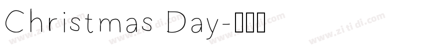 Christmas Day字体转换